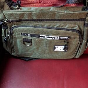 Men Shoulder Bag Casual Storage Bag Carrying Bag Lightweight with Zipper Work